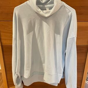 Lululemon Cowl Neck Sweatshirt - blue, 10
